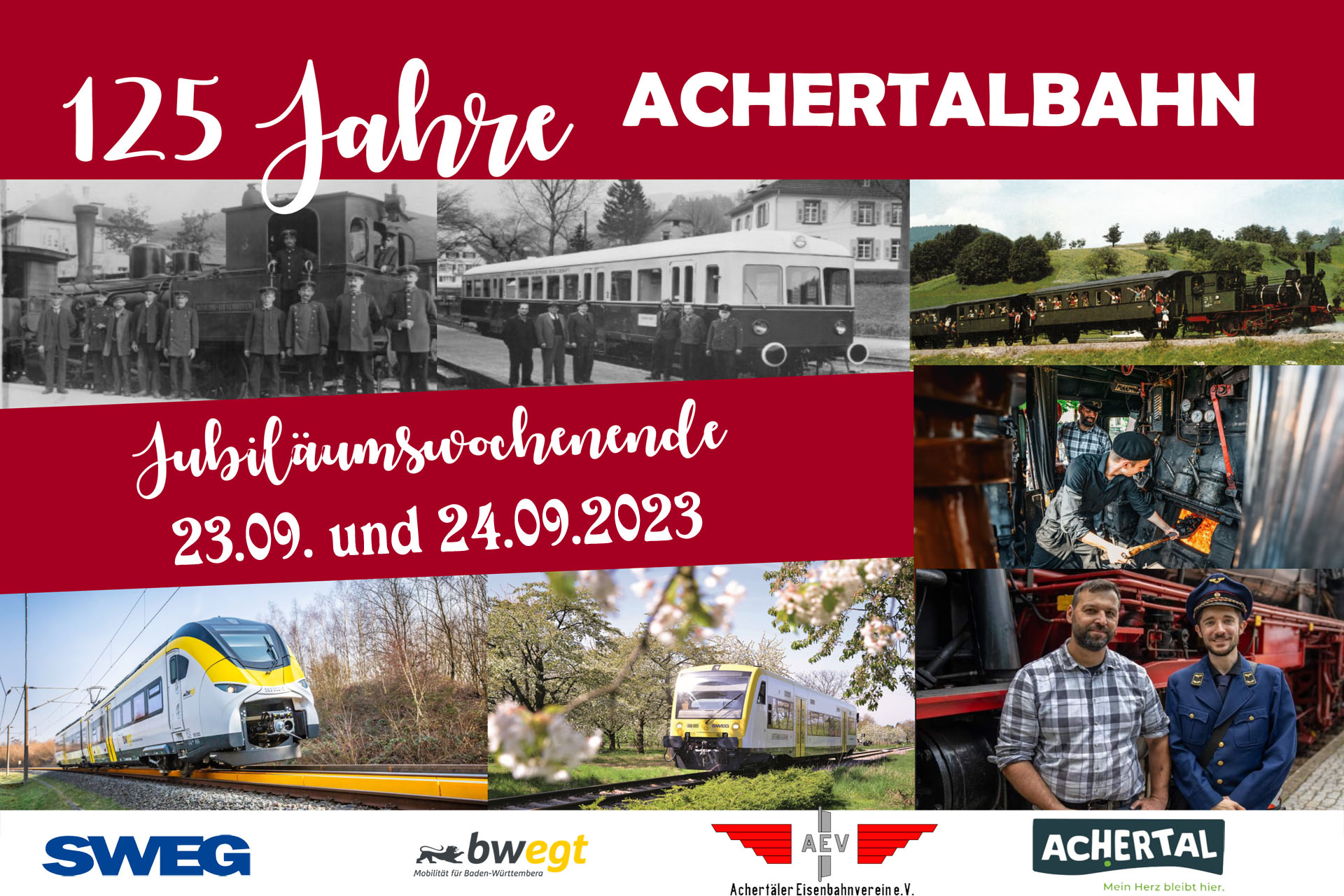 125 Jahre Achertalbahn - großes Festwochenende zum Tag der Schiene 23.&24.09.23 in Ottenhöfen und auf der Achertalbahn